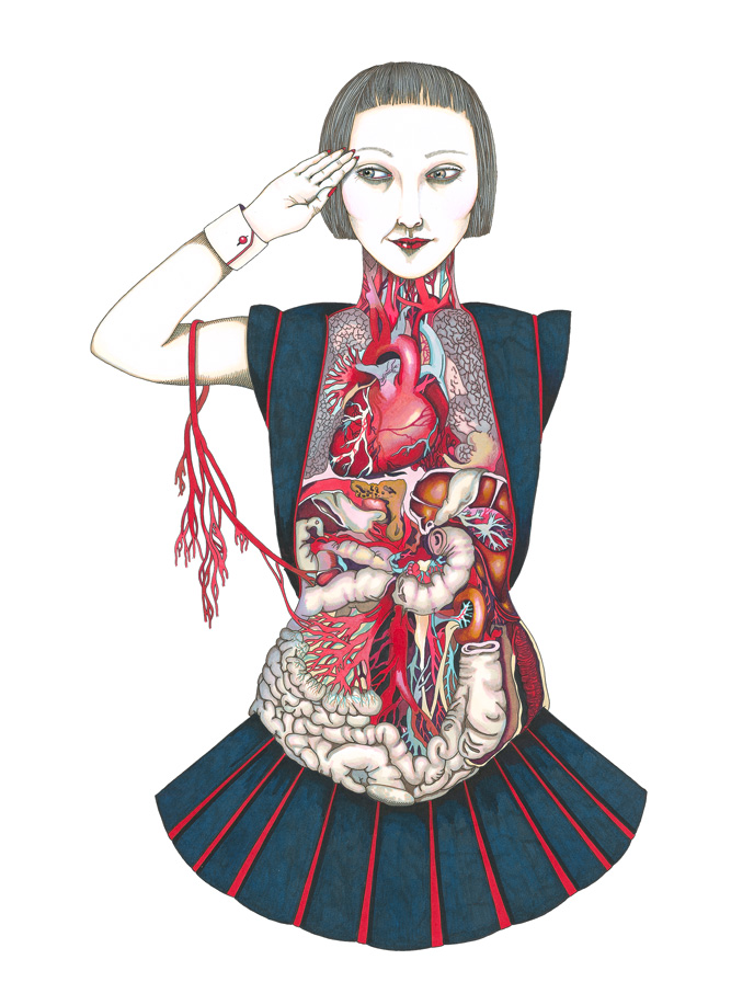 le prestige de l'uniforme - Illustration du livre La garde-robe. Edition Thierry Magnier_2010
